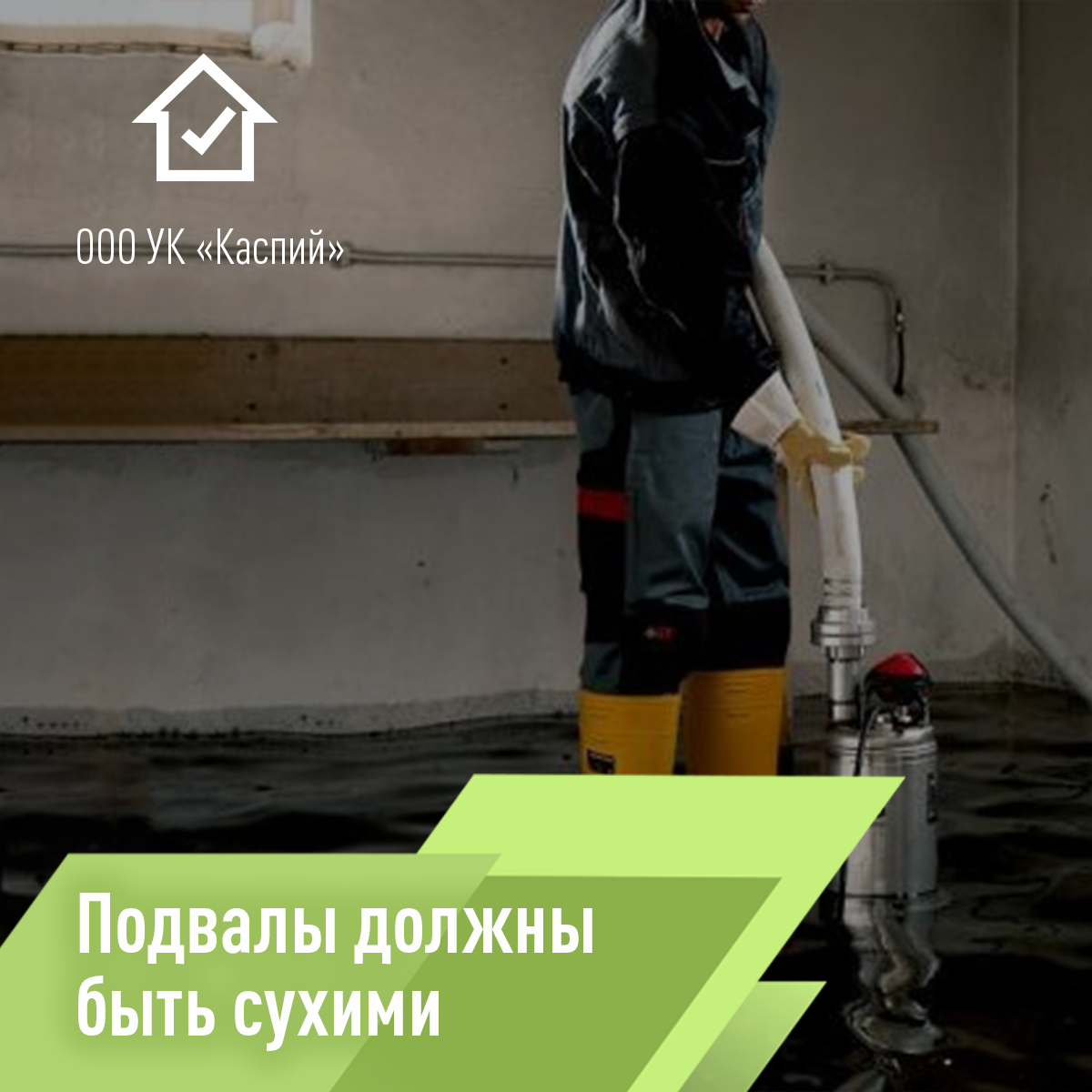 Подвальные помещения домов должны быть сухими. Так гласит закон.